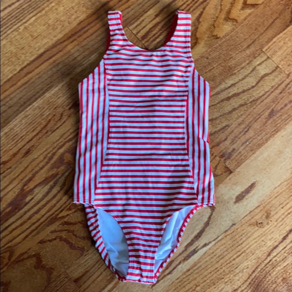one piece super cute striped bathing suit